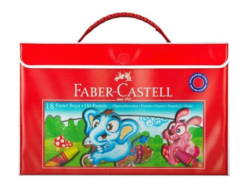 FABER 25119 FC PLASTİK ÇANTALI PASTEL BOYA 18 RENK
