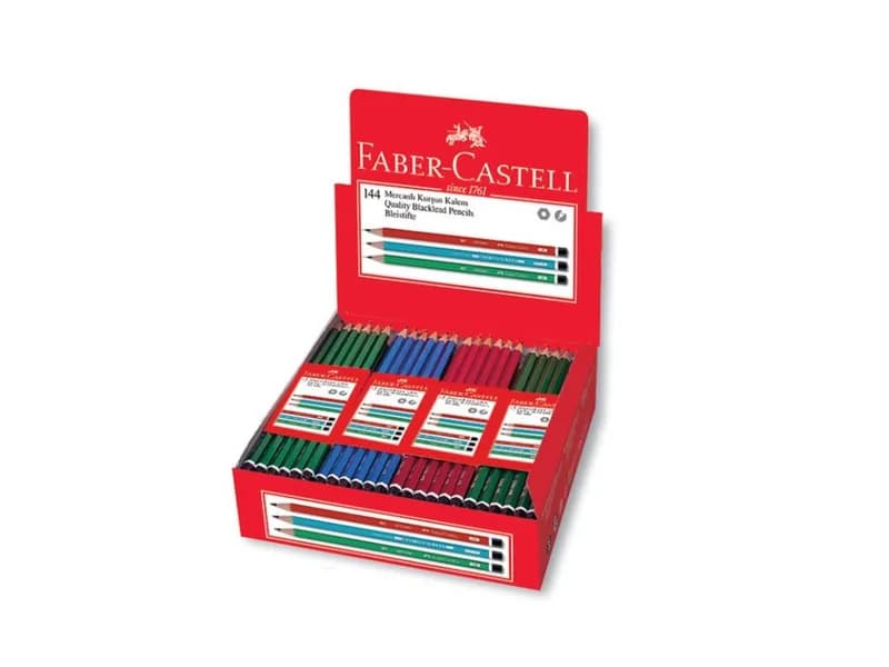 FABER 60000 JF KÖŞELİ MERCANLI KURŞUN KALEM